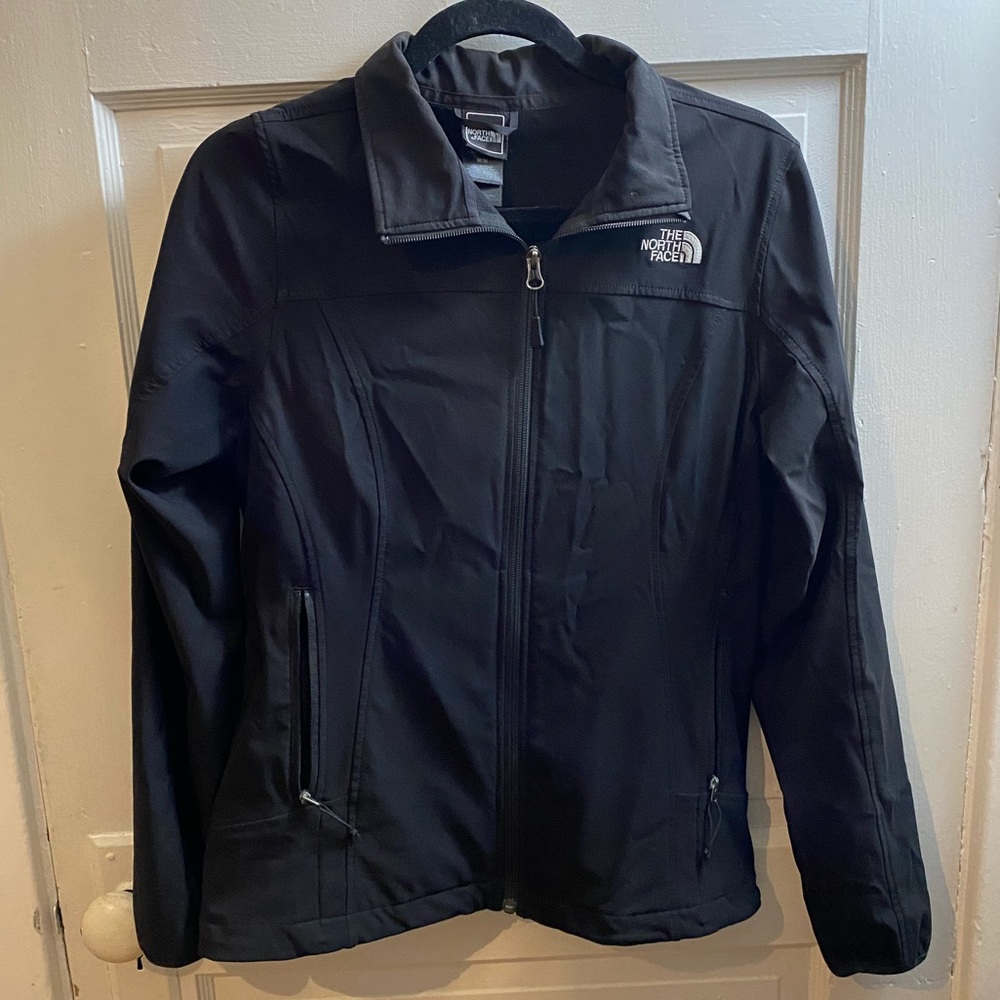 [The North Face] Black Zip Up Jacket